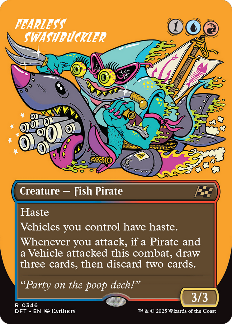 Fearless Swashbuckler (Borderless) [Aetherdrift]-1