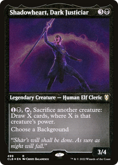 Shadowheart, Dark Justiciar (CLB-499) - Commander Legends: Battle for Baldur's Gate Etched Foil-1
