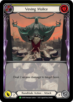 Vexing Malice (Yellow) [LGS058] (Promo)  Rainbow Foil-1