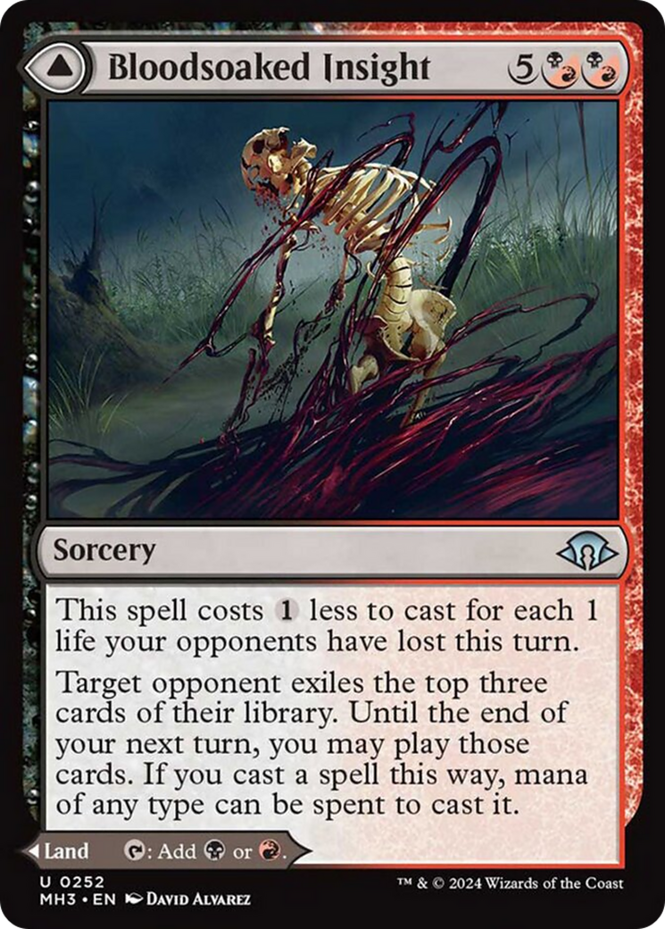 Bloodsoaked Insight // Sanguine Morass [Modern Horizons 3]-1
