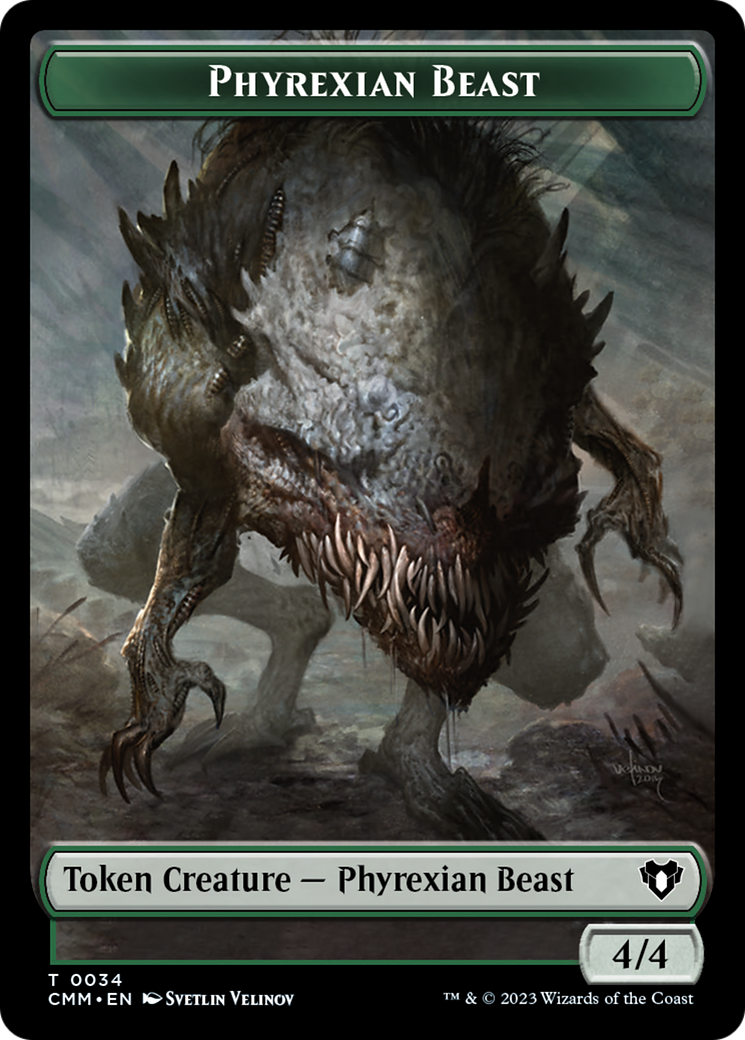 Phyrexian Beast (TCMM-034) - Commander Masters Tokens-1