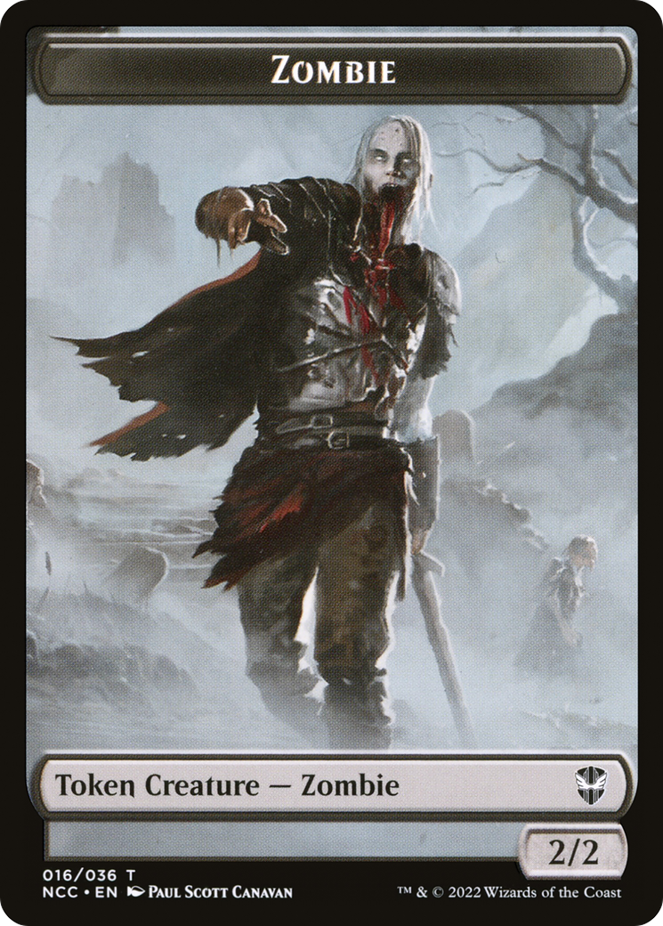 Zombie (TNCC-016) - New Capenna Commander Tokens-1