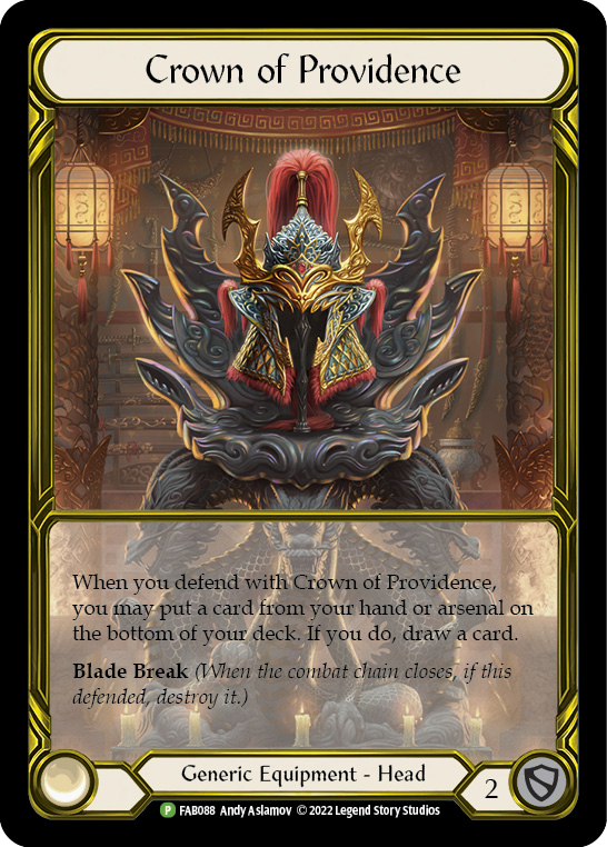 Crown of Providence (Golden) [FAB088] (Promo)  Cold Foil-1