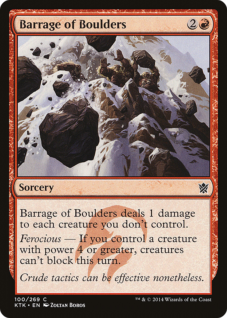 Barrage of Boulders [Khans of Tarkir]-1