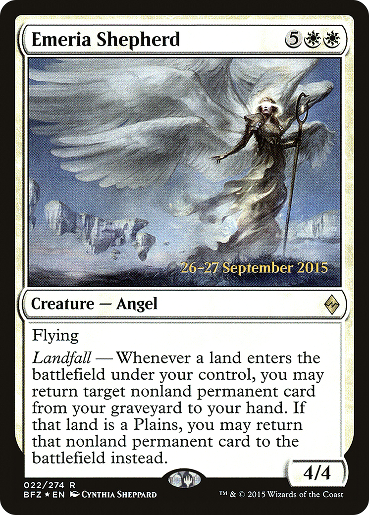 Emeria Shepherd [Battle for Zendikar Prerelease Promos]-1
