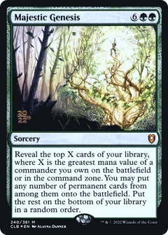 Majestic Genesis [Commander Legends: Battle for Baldur's Gate Prerelease Promos]-1