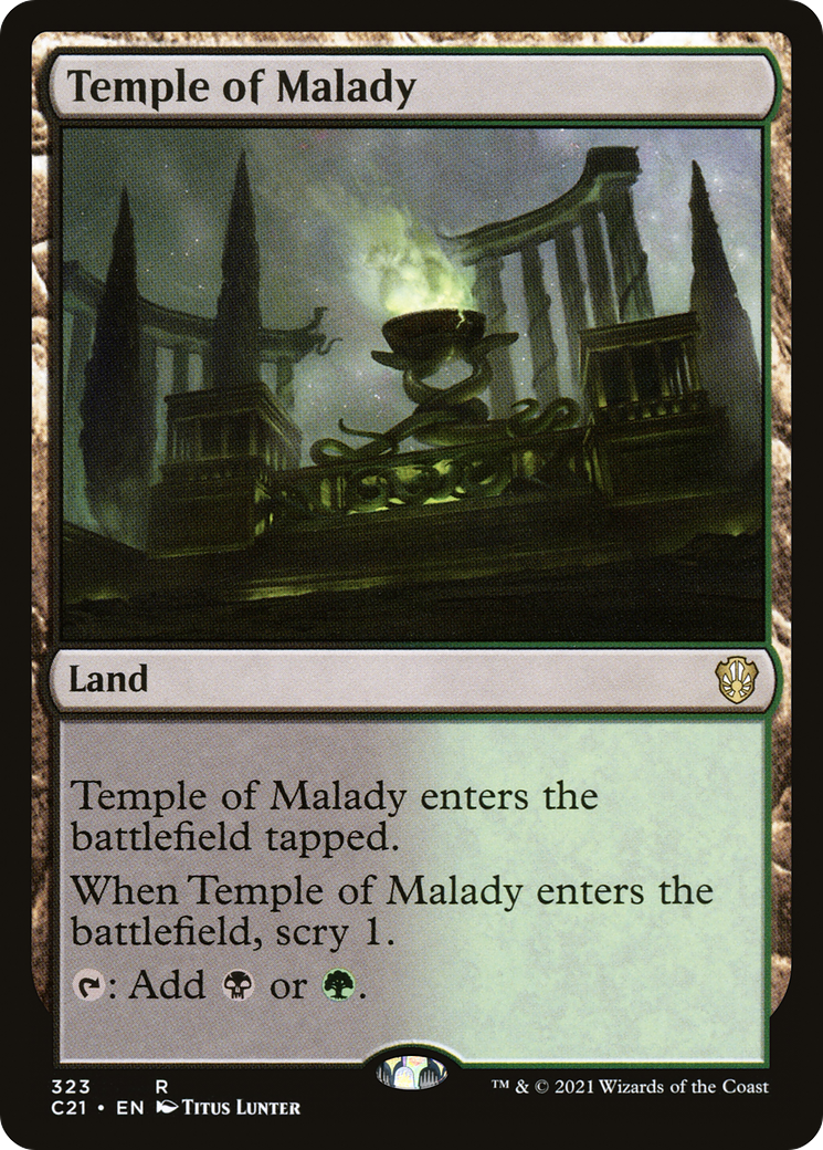Temple of Malady [Commander 2021]-1