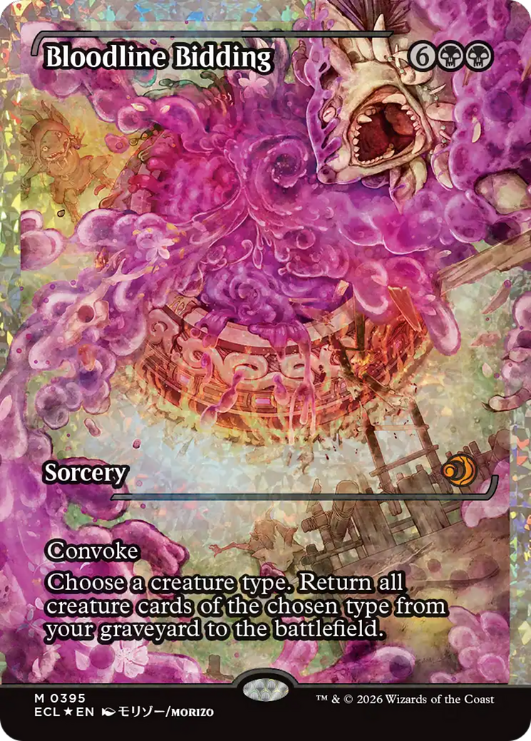 Bloodline Bidding (Showcase) (Fracture Foil) [Lorwyn Eclipsed]-1