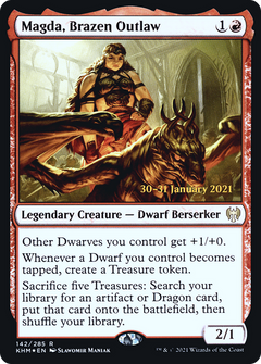 Magda, Brazen Outlaw [Kaldheim Prerelease Promos]-1