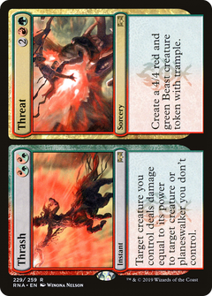 Thrash // Threat [Ravnica Allegiance]-1