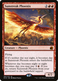 Sunstreak Phoenix (Promo Pack) [Innistrad: Midnight Hunt Promos]-1