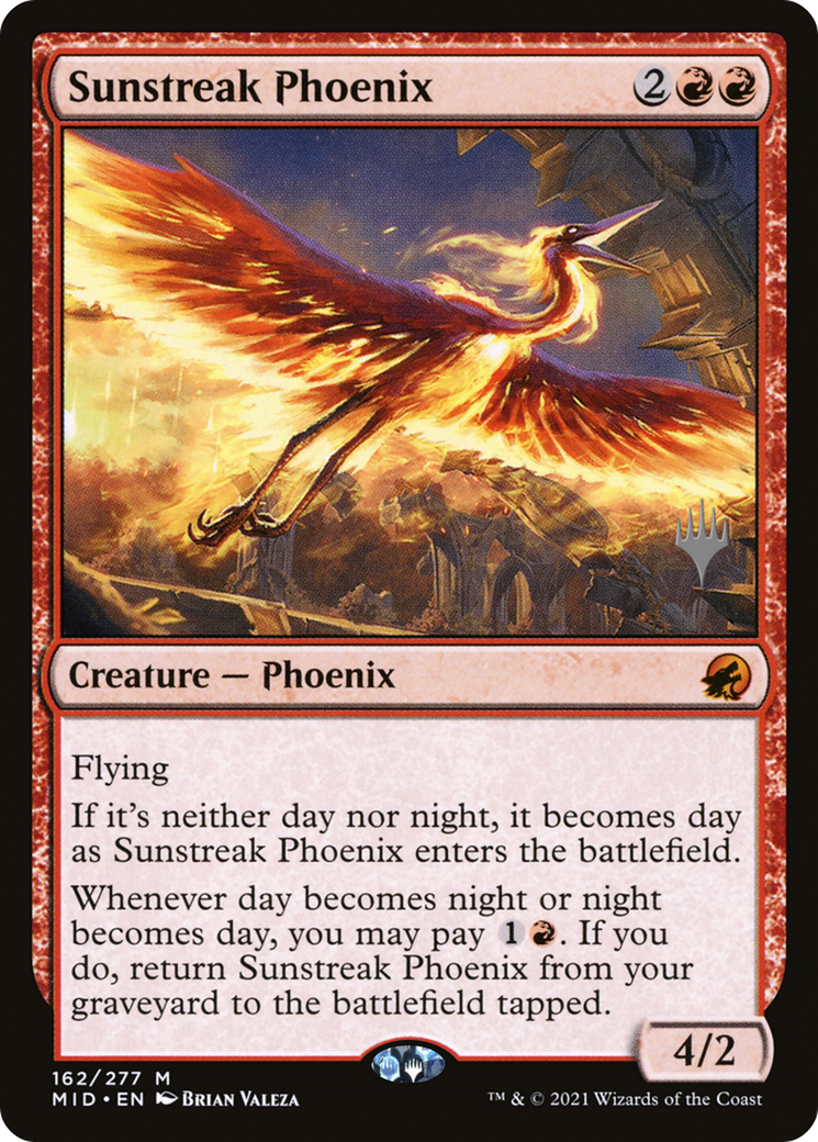 Sunstreak Phoenix (Promo Pack) [Innistrad: Midnight Hunt Promos]-1