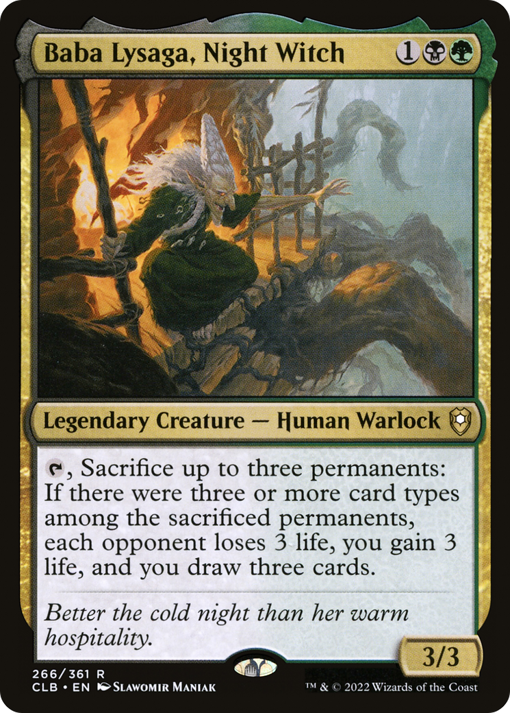 Baba Lysaga, Night Witch [Commander Legends: Battle for Baldur's Gate]-1