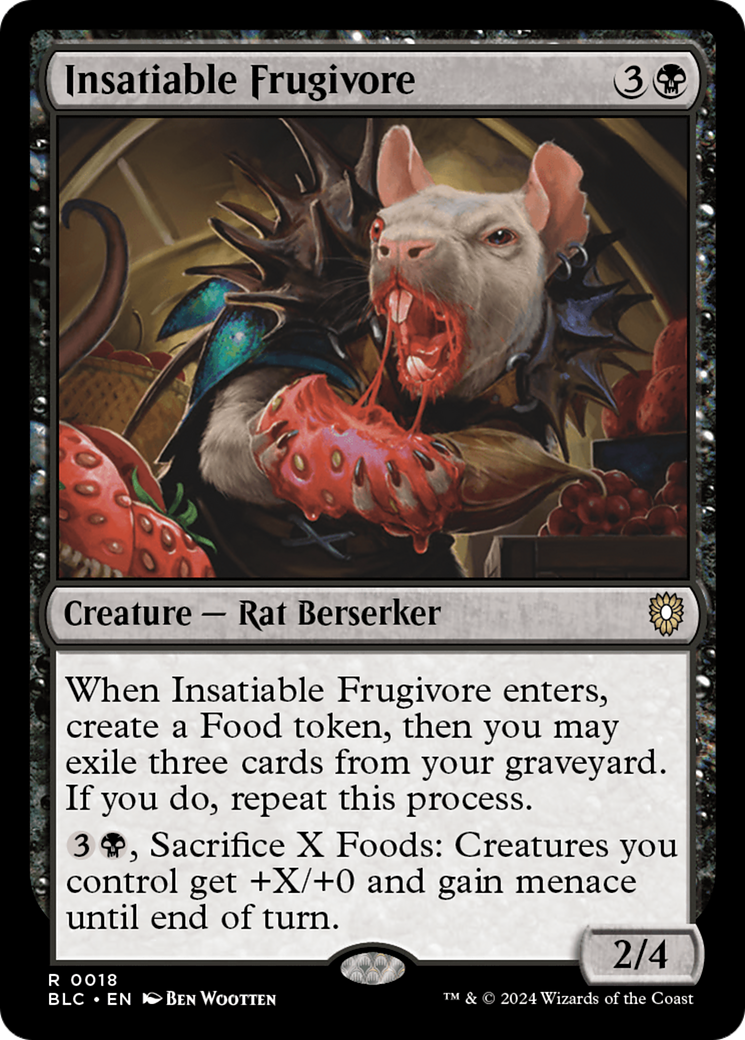 Insatiable Frugivore [Bloomburrow Commander]-1