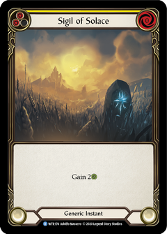 Sigil of Solace (Yellow) [U-WTR174] (Welcome to Rathe Unlimited)  Unlimited Normal-2