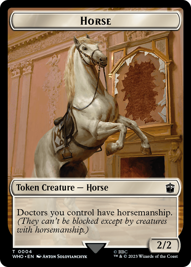 Horse // Treasure (0028) Double-Sided Token [Doctor Who Tokens]-1
