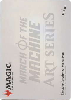 Skyclave Invader // Skyclave Invader (AMOM-018) - March of the Machine Art Series (Borderless) Foil-2
