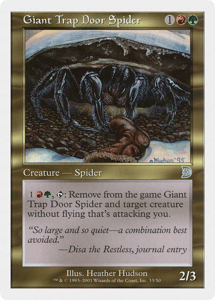Giant Trap Door Spider [Deckmasters]-1