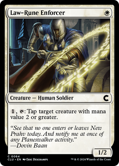 Law-Rune Enforcer [Ravnica: Clue Edition]-1