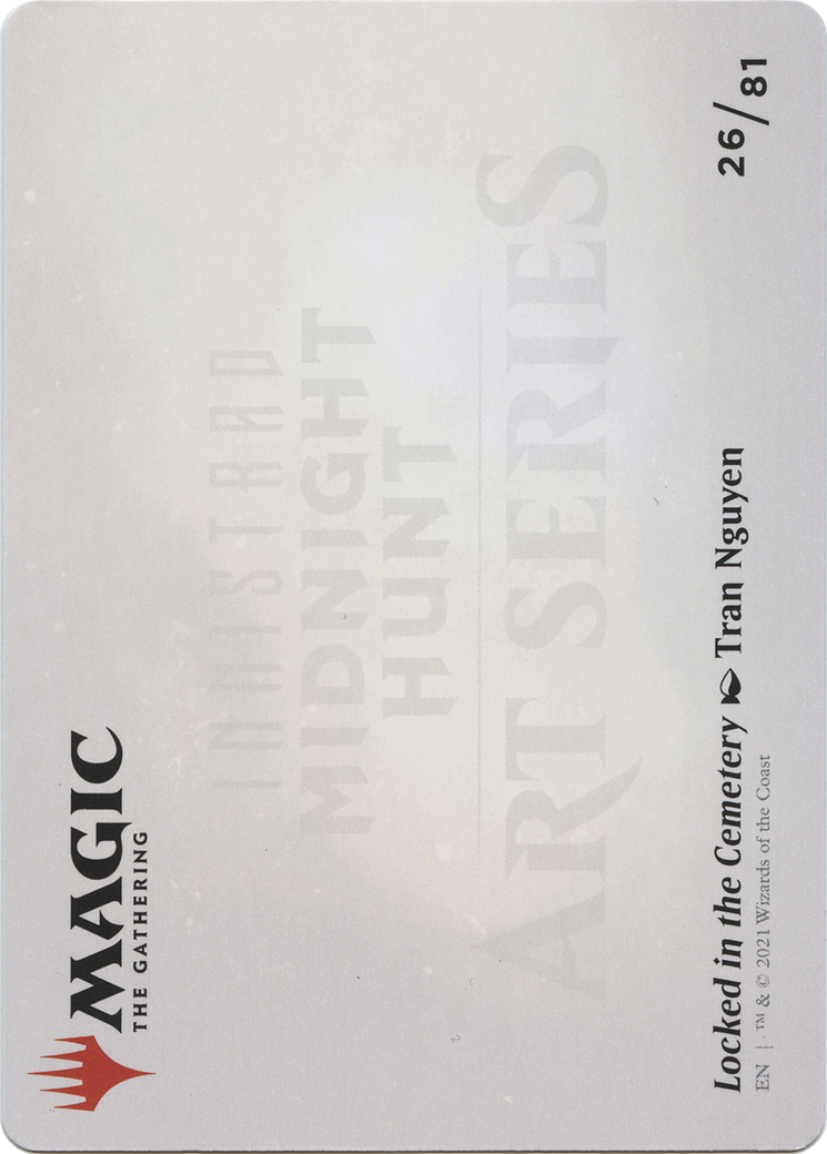 Locked in the Cemetery // Locked in the Cemetery (AMID-026) - Midnight Hunt Art Series (Borderless) Foil-2