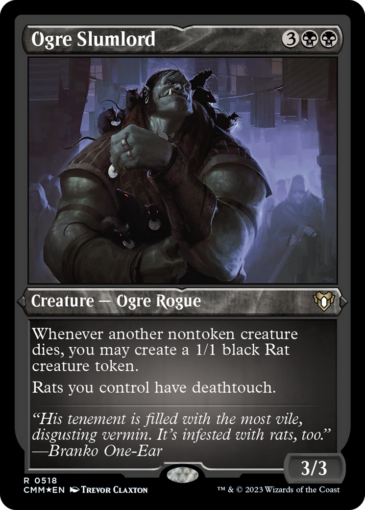 Ogre Slumlord (CMM-518) - Commander Masters Etched Foil-1