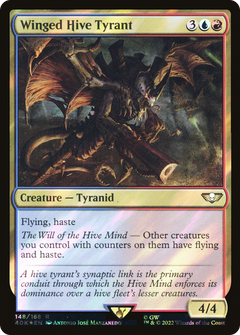 Winged Hive Tyrant (Surge Foil) (40K-148) - Warhammer 40,000 Commander Foil-1