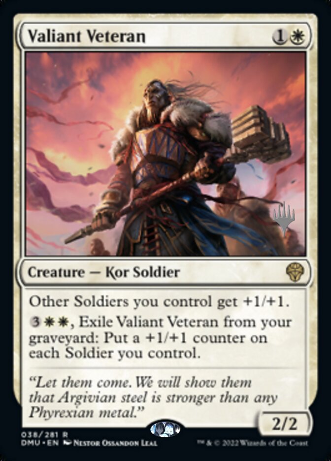 Valiant Veteran (Promo Pack) [Dominaria United Promos]-1