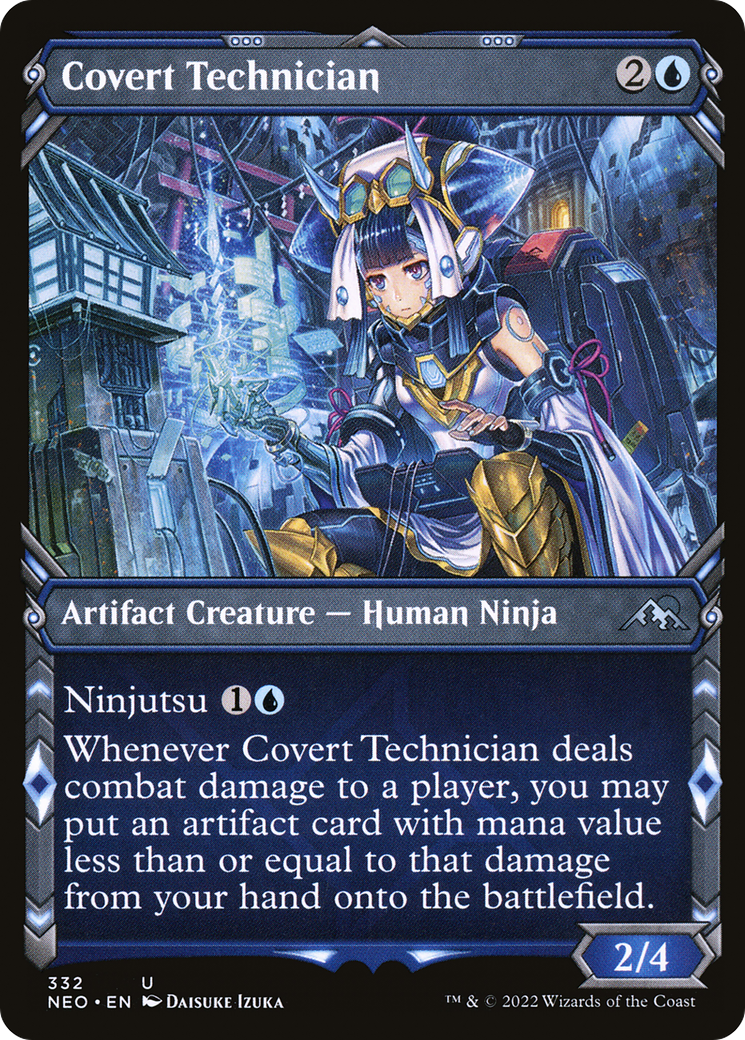 Covert Technician (Showcase Ninja) [Kamigawa: Neon Dynasty]-1
