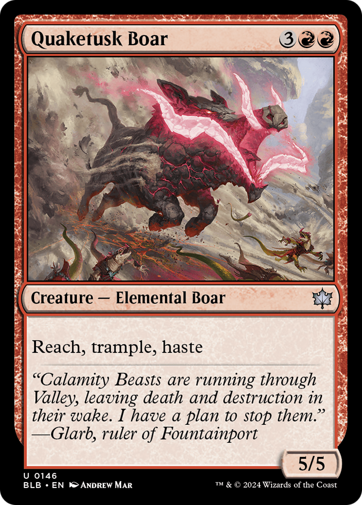 Quaketusk Boar [Bloomburrow]-1