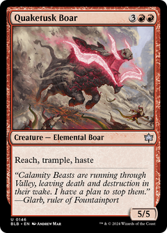 Quaketusk Boar [Bloomburrow]-1