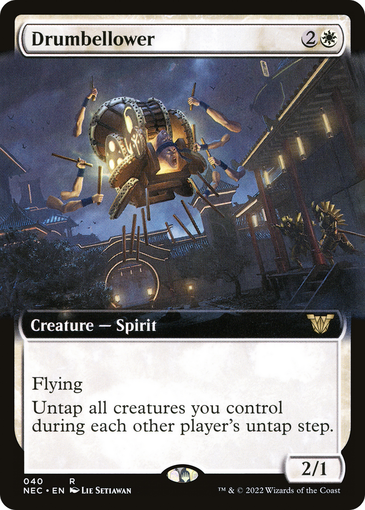 Drumbellower (Extended Art) [Kamigawa: Neon Dynasty Commander]-1