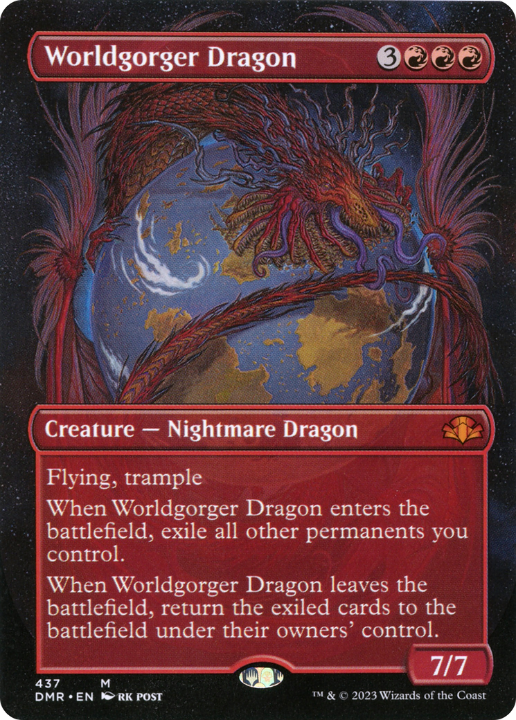 Worldgorger Dragon (Borderless) (DMR-437) - Dominaria Remastered (Borderless) Foil-1