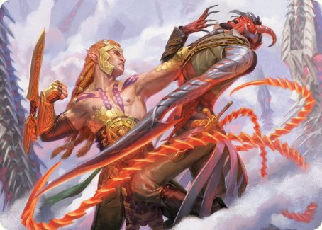 Tyvar's Stand Art Card [Phyrexia: All Will Be One Art Series]-1