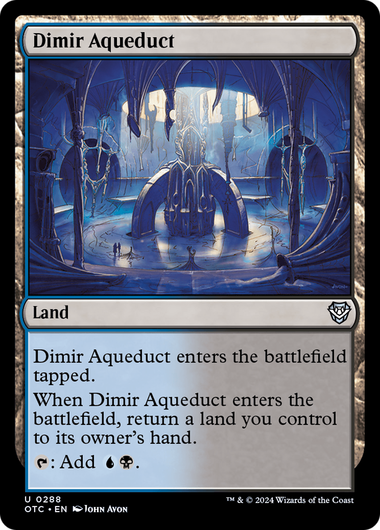Dimir Aqueduct [Outlaws of Thunder Junction Commander]-1