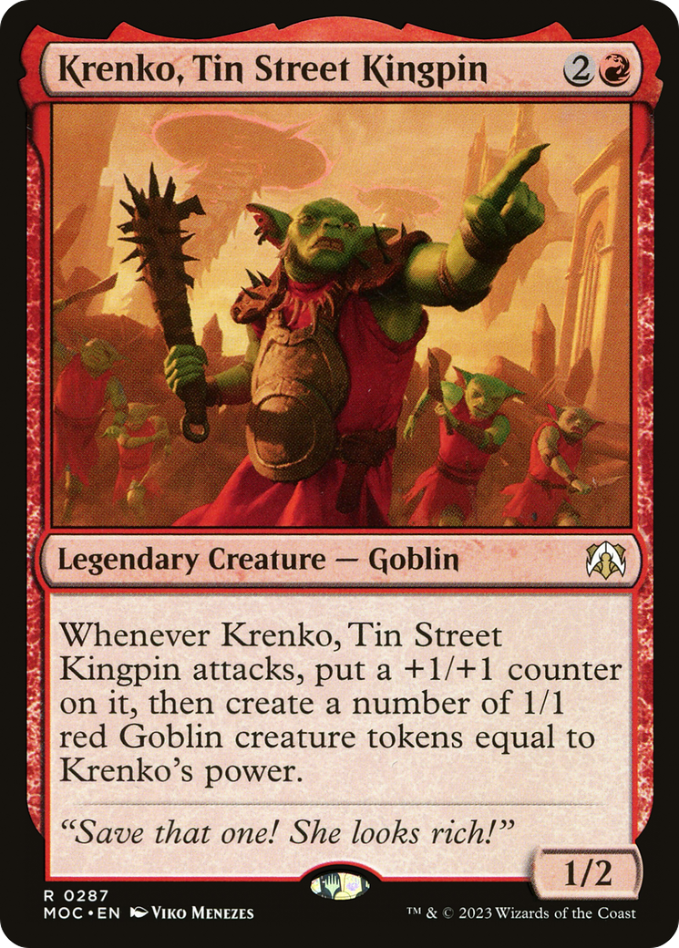 Krenko, Tin Street Kingpin [March of the Machine Commander]-1