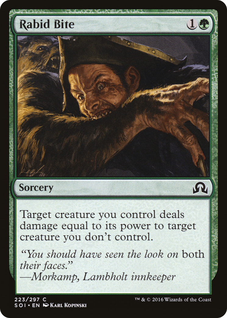 Rabid Bite [Shadows over Innistrad]-1