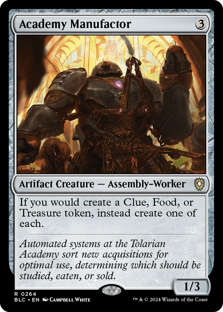 Academy Manufactor [Bloomburrow Commander]-1