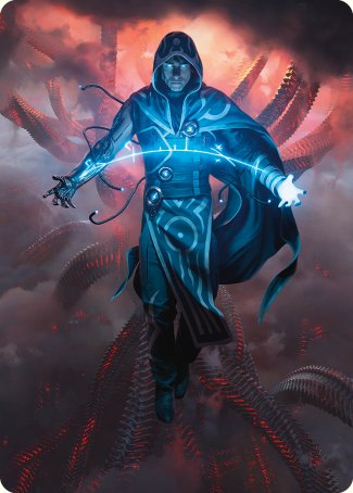 Jace, the Perfected Mind Art Card [Phyrexia: All Will Be One Art Series]-1