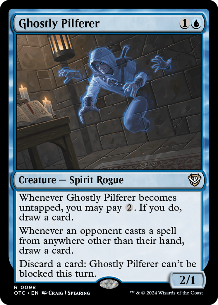 Ghostly Pilferer [Outlaws of Thunder Junction Commander]-1