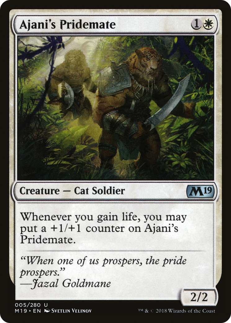 Ajani's Pridemate [Core Set 2019]-1