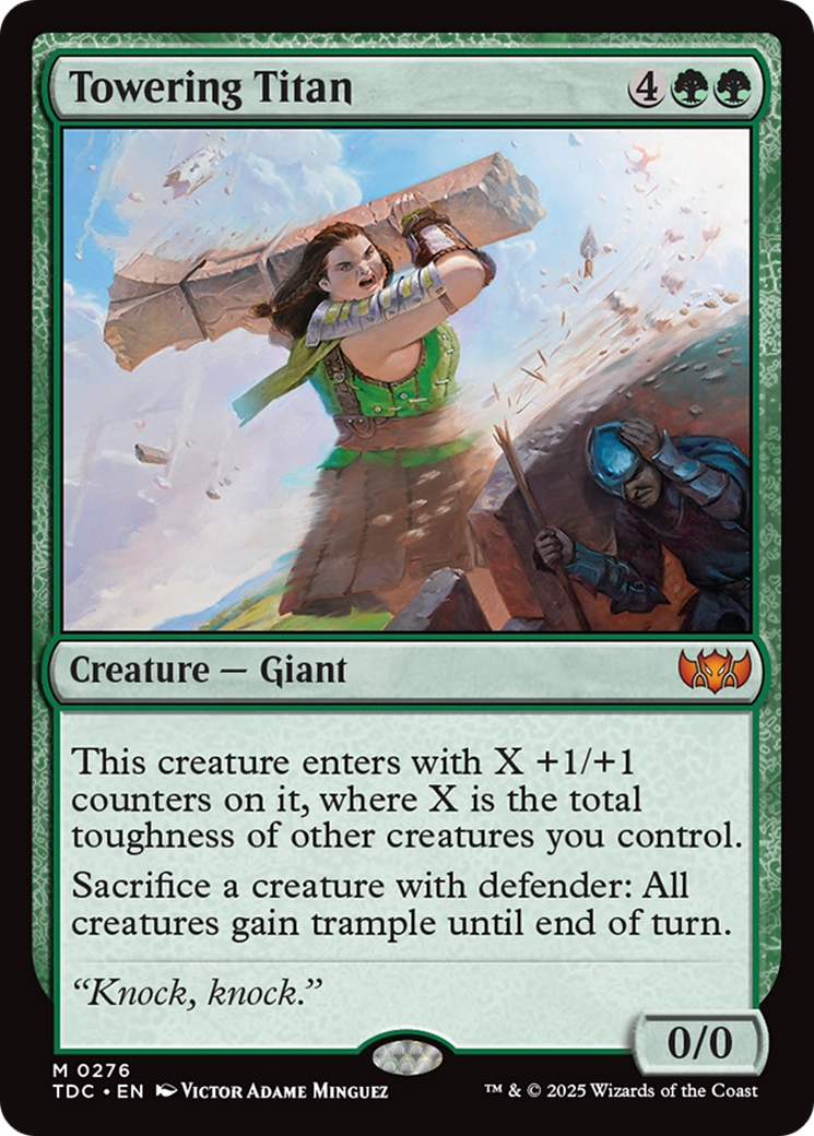 Towering Titan [Tarkir: Dragonstorm Commander]-1