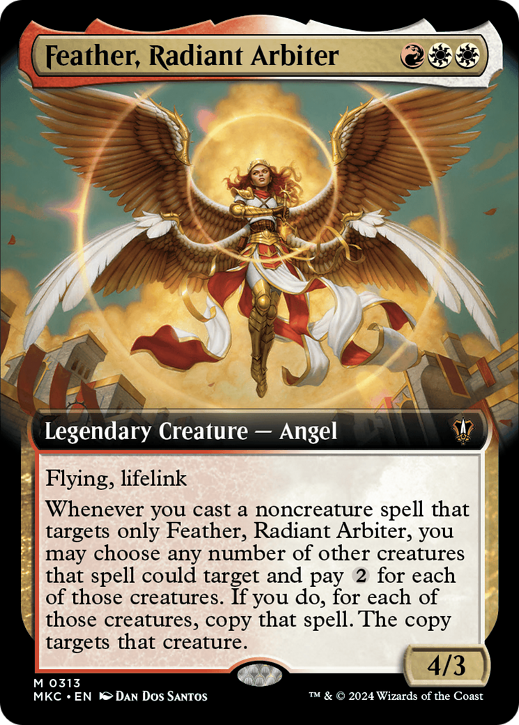 Feather, Radiant Arbiter (Extended Art) [Murders at Karlov Manor Commander]-1