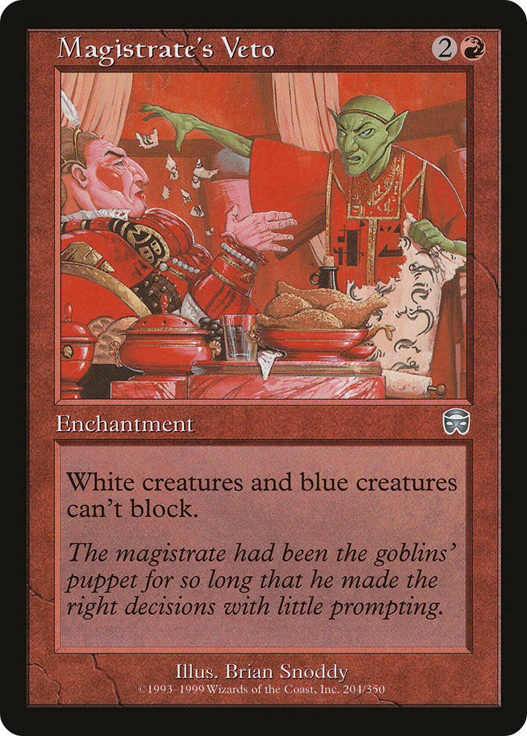 Magistrate's Veto [Mercadian Masques]-1