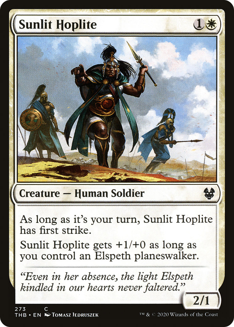 Sunlit Hoplite [Theros Beyond Death]-1