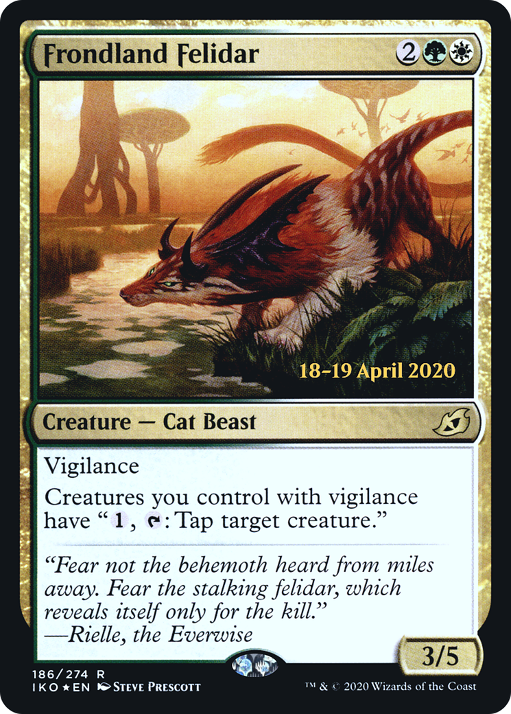 Frondland Felidar [Ikoria: Lair of Behemoths Prerelease Promos]-1