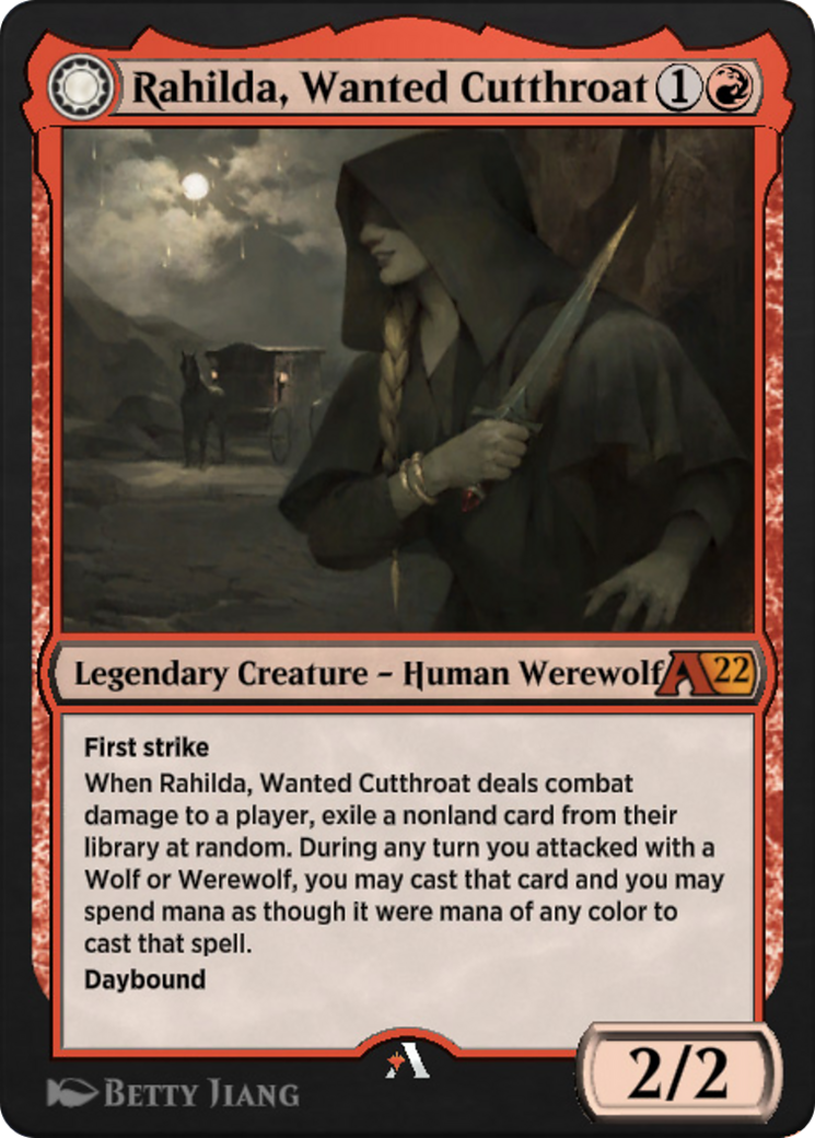 Rahilda, Wanted Cutthroat // Rahilda, Feral Outlaw (Y22-042) - Alchemy: Innistrad-1