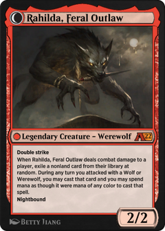 Rahilda, Wanted Cutthroat // Rahilda, Feral Outlaw (Y22-042) - Alchemy: Innistrad-2
