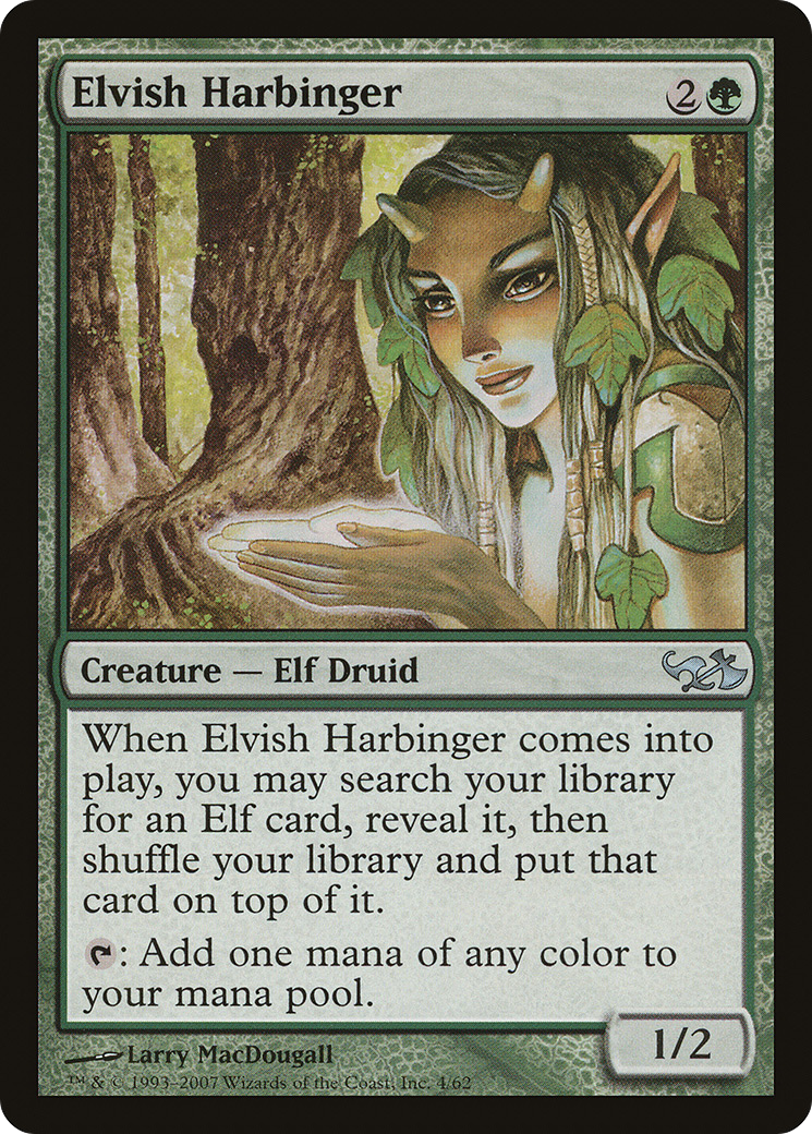 Elvish Harbinger [Duel Decks: Elves vs. Goblins]-1