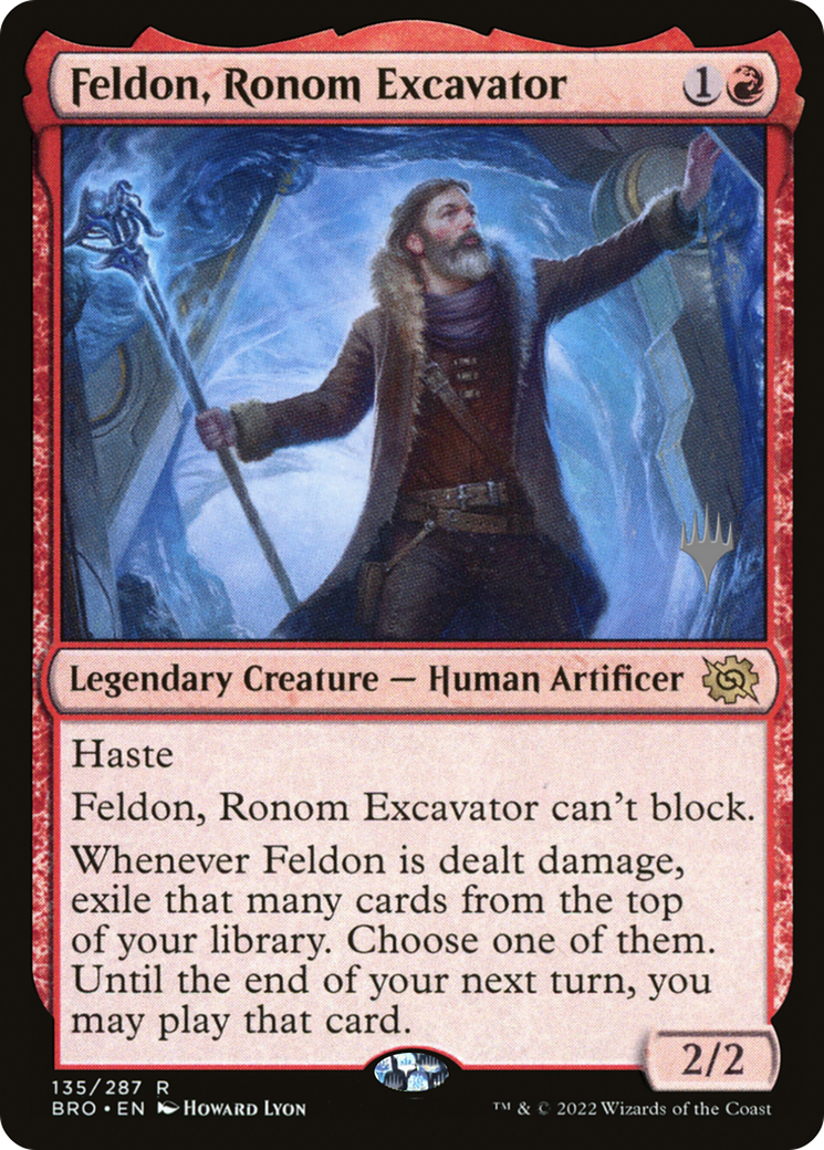 Feldon, Ronom Excavator (Promo Pack) [The Brothers' War Promos]-1