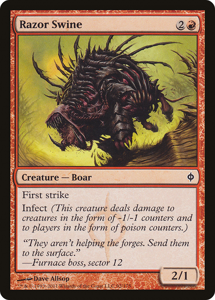 Razor Swine [New Phyrexia]-1